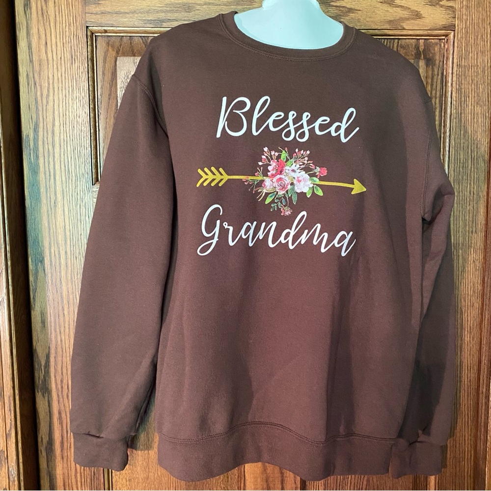 Jerzees Sweatshirt NWOT Women Chocolate Brown